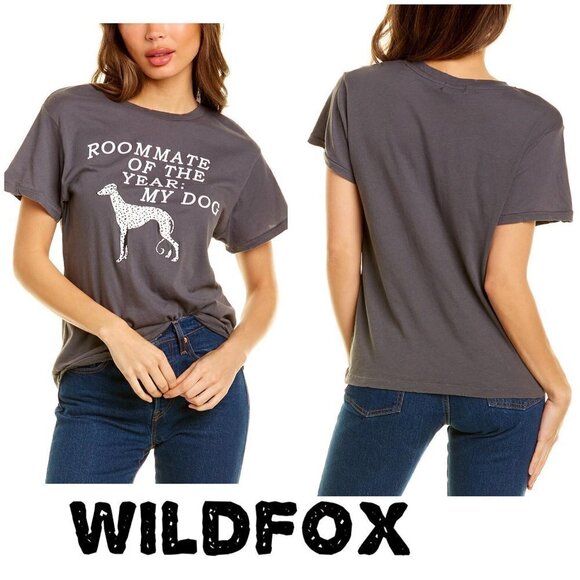 Wildfox Roommate Keke T-Shirt “Roommate of the year: my dog” short sleeve - Picture 1 of 8